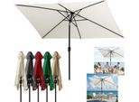 Ombrellone Da Terrazza Izrielar Rettangolare 2 × 3 M In Più Parti – Protezione Solare Inseribile, Beige