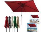 Ombrellone Izrielar 2 × 3 M Modulare – Ombrellone Da Giardino Componibile, Resistente Alle Intemperie, Rosso