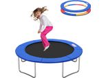 Copertura Per Bordo Trampolino Izrielar Ø 244 Cm Blu, Protezione Per Molle, Resistente Agli Strappi E Impermeabile