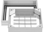Vevor Copertura Per Pozzetto Con Telaio 30 X 30 Cm, Coperchio Invisibile Coperchio Per Fossa Settica Pavimentabile In Lega Di Alluminio Per Canale Di Scolo Integrato Su Marciapiedi, Giardini E Terrazze