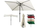 Ombrellone Rettangolare Izrielar 1,4 × 2,1 M Sistema A Innesto – Ombrellone Per Balcone In Più Parti, Bianco Crema