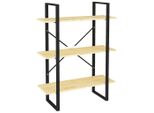 Syfax™ Libreria A 3 Ripiani 80X30X105 Cm In Legno Massello Di Pino