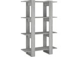 Syfax™ Libreria/Divisorio Grigio Sonoma 80X30X123,5 Cm