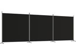 Syfax™ Divisorio A 3 Pannelli Nero 525X180Cm In Tessuto