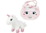 Toi-Toys Peluche Unicorno In Borsa Con Corno Glitterato