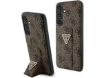 Guess Guhcs24Spgs4Tdw S24 S921 BrąZowy/Brown Custodia Rigida Grip Stand 4G Triangle Strass