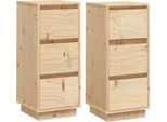 Syfax™ Credenze 2 Pz 32X34X75 Cm In Legno Massello Di Pino
