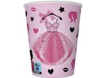 Bicchieri Di Carta Rosa 250 Ml, 8 Pezzi