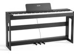 Pianoforte Digitale Vevor, 88 Tasti Completamente Pesati E Sensibili Al Tocco, Pianoforte Elettrico Con Supporto Per Mobili, Adattatore Di Rete, Triplo Pedale, Funzione Di Registrazione, 280 Note, Connessione Wireless, Per Principianti, Nero