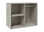 Syfax™ Armadietto Cosmetici Grigio Cemento 80X40X65 Legno Multistrato