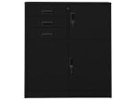 Syfax™ Armadio Per Ufficio Nero 90X40X102 Cm In Acciaio