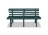Syfax™ Panchina Da Giardino 145,5 Cm In Plastica Verde