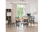 Syfax™ Gambe Per Tavolo Da Pranzo Nere 2 Pz 60X(72-73) Cm In Acciaio