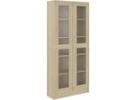 Syfax™ Armadietto Vetrina Rovere Sonoma 82,5X30,5X185 Cm Multistrato