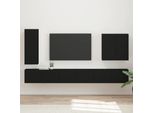 Maison Exclusive - Set Di Mensole Tv Da Parete 6 Pezzi Nero