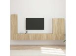 Maison Exclusive - Set Di Mensole Tv Da Parete 6 Pezzi In Rovere Sonoma