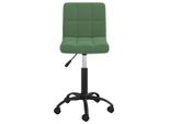 Syfax™ Sedia Da Pranzo Girevole Verde Scuro In Velluto