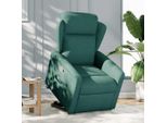 Syfax™ Poltrona Alzapersona Reclinabile Verde Scuro In Tessuto
