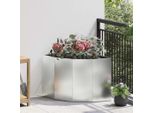 Maison Exclusive - Fioriera Angolare Argento 60 X 60 X 50 Cm Acciaio Zincato
