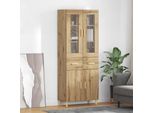Vidaxl Credenza Rovere Artigianale 69,5 X 34 X 180 Cm Materiale A Base Di Legno