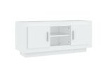 Syfax™ Mobile Porta Tv Bianco 102X35X45 Cm In Legno Multistrato