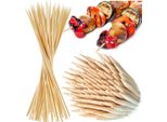 Spiedini Di Bambù, Stuzzicadenti Lunghi, 25 Cm, Per Barbecue, 50 Pezzi