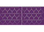Adesivi A Forma Di Cuore Per San Valentino, 5 Cm, 40 Pezzi, Viola Opaco