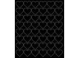 Adesivi A Forma Di Cuore Per San Valentino, 3 Cm, 48 Pezzi, Nero Opaco