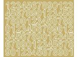 Adesivi Numerati Autoadesivi 2,5 Cm, Adesivi Oro Opaco