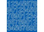 Adesivi Numerici Autoadesivi, 3,5 Cm, Blu, Opachi