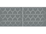 Adesivi A Forma Di Cuore Per San Valentino, 5 Cm, 40 Pezzi, Grigio Opaco