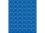 Adesivi A Forma Di Cuore Per San Valentino, 3 Cm, 48 Pezzi, Blu Opaco