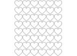 Adesivi A Forma Di Cuore Per San Valentino, 3 Cm, 48 Pezzi, Bianco Opaco