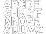Adesivi Con Lettere Autoadesivi, 4,5 Cm, Bianco Opaco