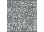 Adesivi Numerici Autoadesivi 3,5 Cm, Grigio Opaco