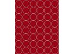 Adesivi Rotondi, 6 Cm, Adesivi A Puntini, 48 Pezzi, Rosso Scuro Lucido