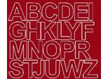 Adesivi Con Lettere Autoadesivi, 4,5 Cm, Rosso Scuro Lucido