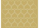Adesivi A Forma Di Cuore Per San Valentino, 4 Cm, 30 Pezzi, Oro Opaco