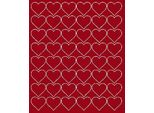Adesivi A Forma Di Cuore Per San Valentino, 3 Cm, 48 Pezzi, Rosso Scuro Lucido