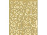 Adesivi Numerati Autoadesivi 4,5 Cm, Adesivi Oro Opaco