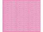 Adesivi Numerati Autoadesivi, 1 Cm, Rosa, Opachi