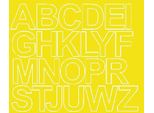 Adesivi Con Lettere Autoadesivi, 4,5 Cm, Giallo Brillante