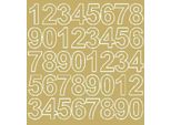Adesivi Numerati Autoadesivi 3,5 Cm, Adesivi Oro Opaco
