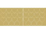 Adesivi A Forma Di Cuore Per San Valentino, 6 Cm, 30 Pezzi, Oro Opaco