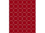 Adesivi Rotondi, 6 Cm, Adesivi A Puntini, 48 Pezzi, Rosso Scuro, Opaco