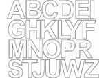 Adesivi Con Lettere Autoadesivi, 4,5 Cm, Bianco Lucido