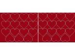Adesivi A Forma Di Cuore Per San Valentino, 6 Cm, 30 Pezzi, Rosso Scuro Lucido