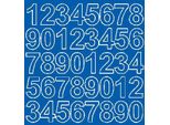Adesivi Numerati Autoadesivi, 3,5 Cm, Blu Lucido