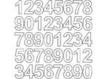 Adesivi Numerati Autoadesivi, 3,5 Cm, Bianchi, Opachi