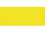 Adesivi A Forma Di Cuore Per San Valentino, 5 Cm, 40 Pezzi, Giallo Brillante